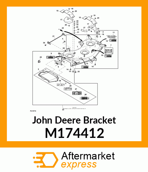 BRACKET, EXPORT SPINDLE SHIELD "MET M174412