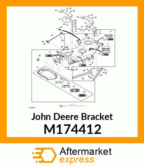 BRACKET, EXPORT SPINDLE SHIELD "MET M174412