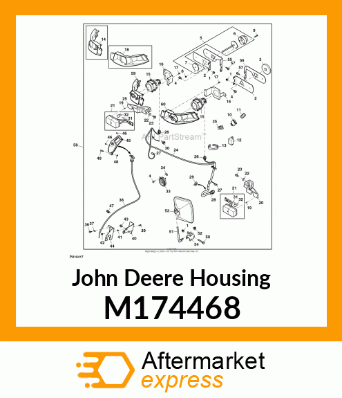 HOUSING, HOUSING, HOMOLOGATED HEADL M174468