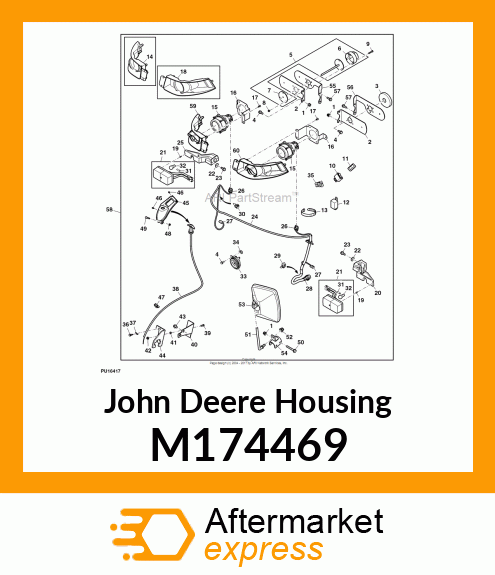 HOUSING, HOUSING, HOMOLOGATED HEADL M174469