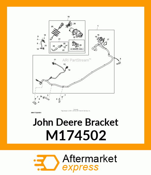 BRACKET, 590 WINCH HARNESS M174502