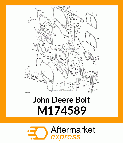 BOLT, BOLT, ROUND HEAD SQUARE NECK, M174589