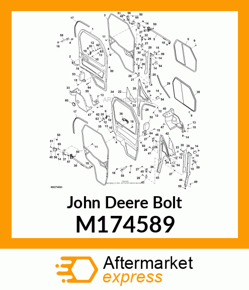 BOLT, BOLT, ROUND HEAD SQUARE NECK, M174589