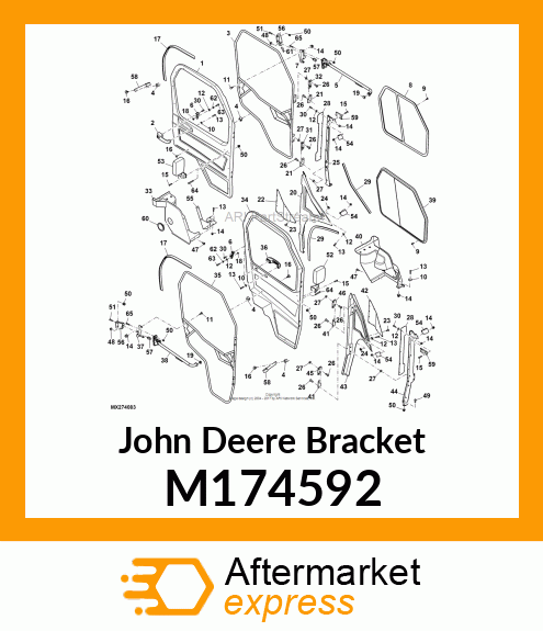 BRACKET, LATCH MOUNT LH M174592