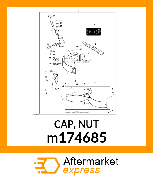 CAP, NUT m174685