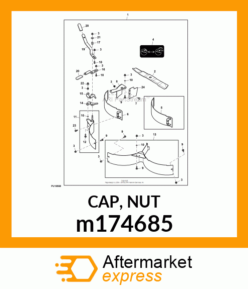 CAP, NUT m174685