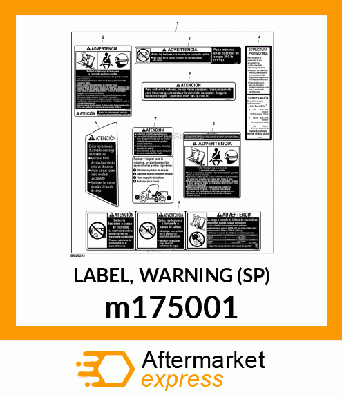 LABEL, WARNING (SP) m175001