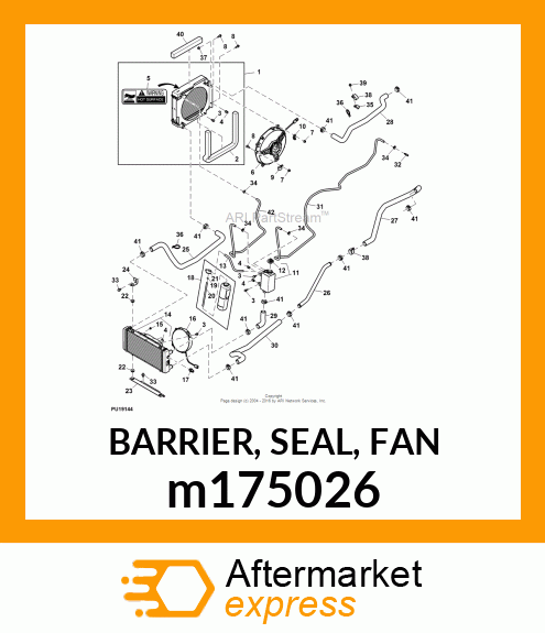 BARRIER, SEAL, FAN m175026