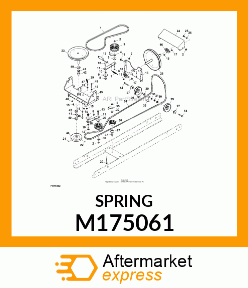 EXTENSION SPRING, SPRING, EXTENSION M175061