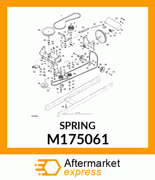 EXTENSION SPRING, SPRING, EXTENSION M175061