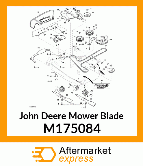BLADE, 42A SIDE DISCHARGE EXPORT M175084