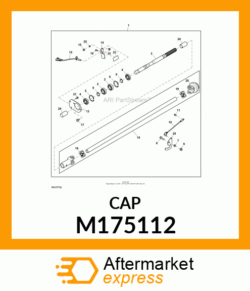 CAP, DRIVE SHAFT M175112