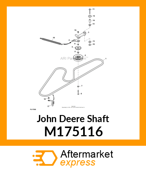 SHAFT, PIVOTING IDLER M175116