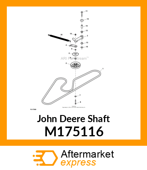 SHAFT, PIVOTING IDLER M175116