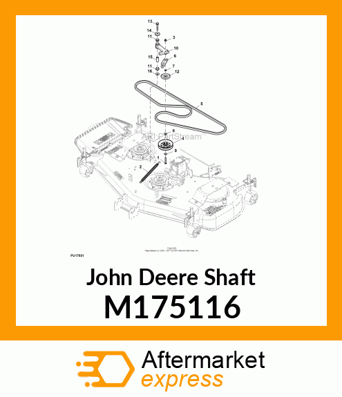 SHAFT, PIVOTING IDLER M175116