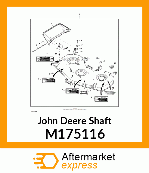 SHAFT, PIVOTING IDLER M175116