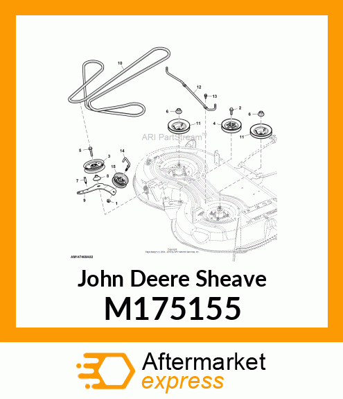 SHEAVE, SPINDLE M175155