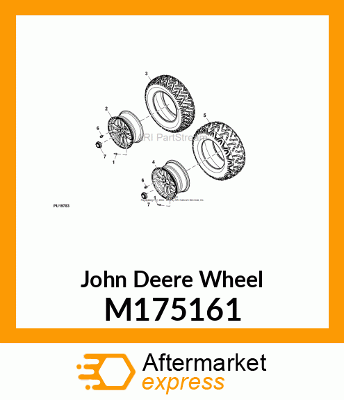 WHEEL, WHEEL, ALLOY 14X6 4BOLT SIL M175161