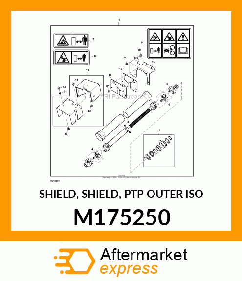 SHIELD, SHIELD, PTP OUTER ISO M175250