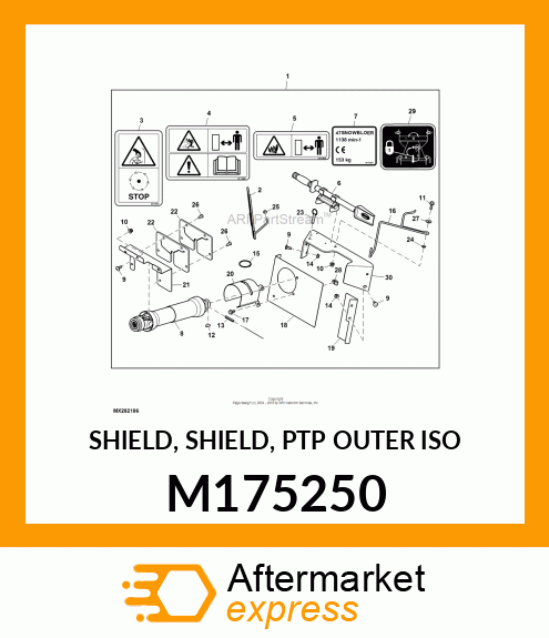 SHIELD, SHIELD, PTP OUTER ISO M175250