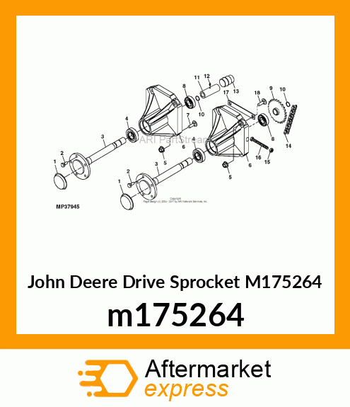 DRIVE SPROCKET, CHAIN SPROCKET M175264