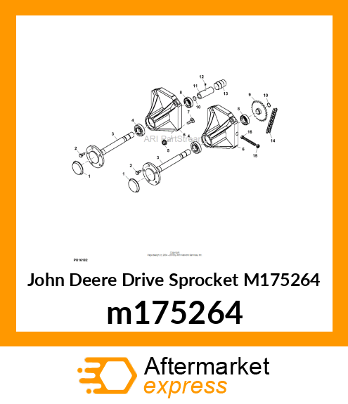 DRIVE SPROCKET, CHAIN SPROCKET M175264