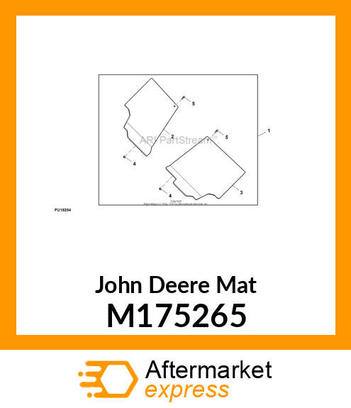 MAT, OPERATOR SIDE FLOOR M175265