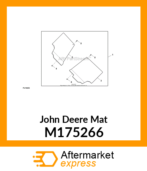 MAT, PASSENGER SIDE FLOOR M175266