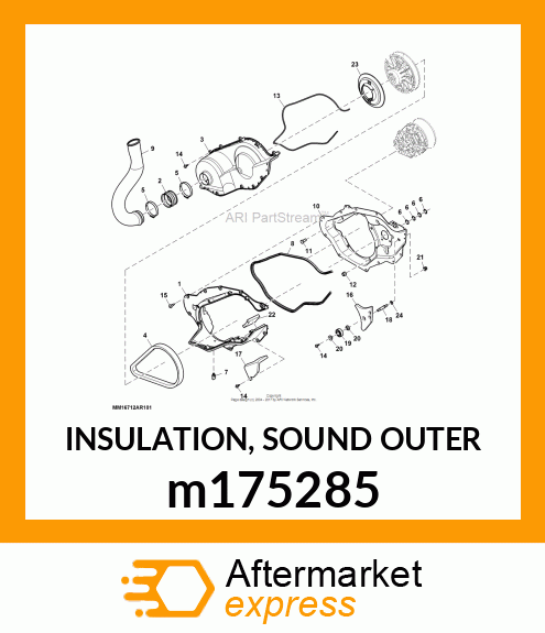 INSULATION, SOUND OUTER m175285