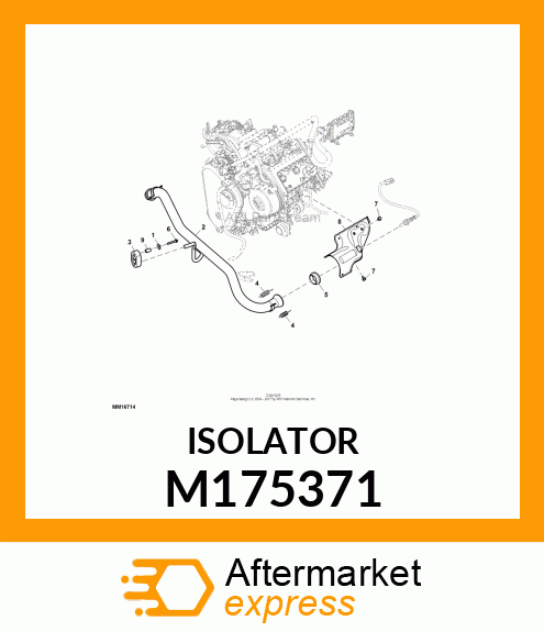 ISOLATOR, EXHAUST M175371