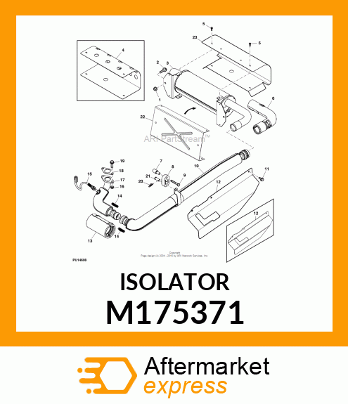 ISOLATOR, EXHAUST M175371