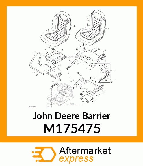 FOAM, SEAT HEAT BARRIER RH M175475