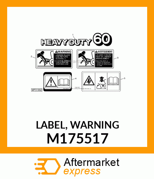 LABEL, WARNING M175517