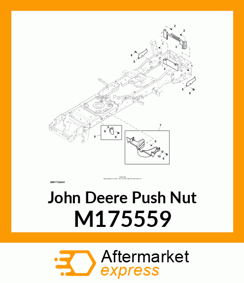 WASHER, M8 RETAINING M175559