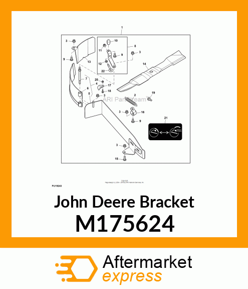 BRACKET, BRACKET, 42A GATE STOP M175624