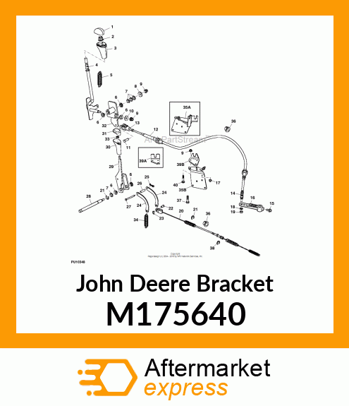 BRACKET, SHIFT CABLE MOUNTING/PAINT M175640