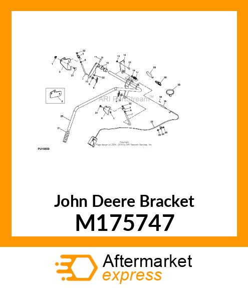 BRACKET, BRACKET, MOUNTING, FRONT, M175747