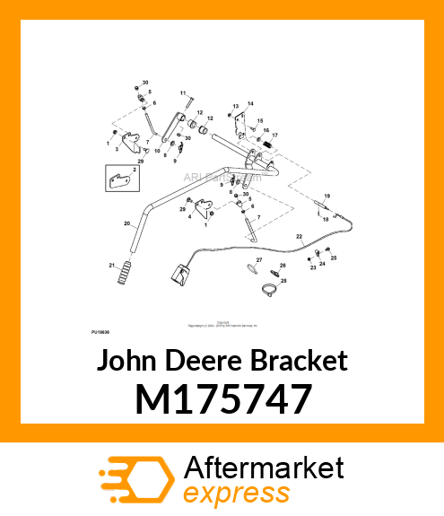 BRACKET, BRACKET, MOUNTING, FRONT, M175747