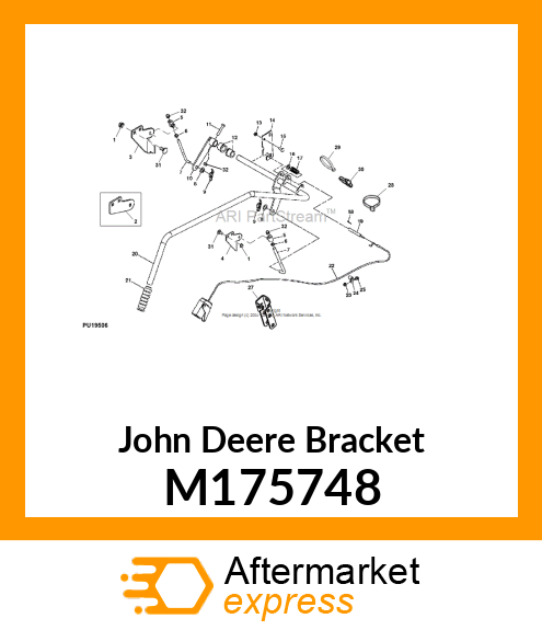 BRACKET, BRACKET, MOUNTING, FRONT, M175748