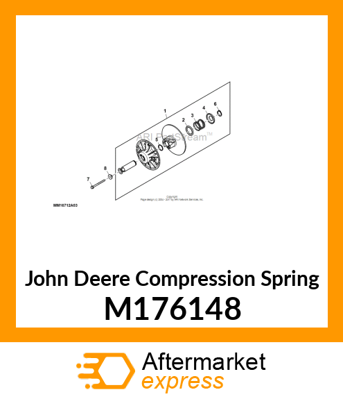 SPRING, SECONDARY CLUTCH M176148