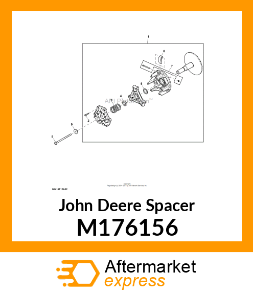 SPACER, SHIFT STOP 9.35MM M176156