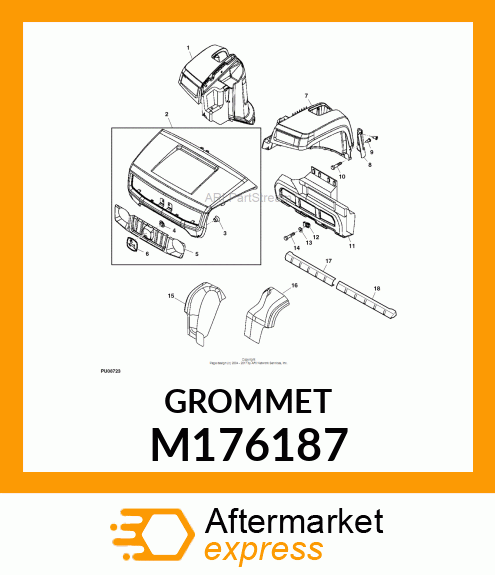 GROMMET, 10MM SNAPLOCK M176187