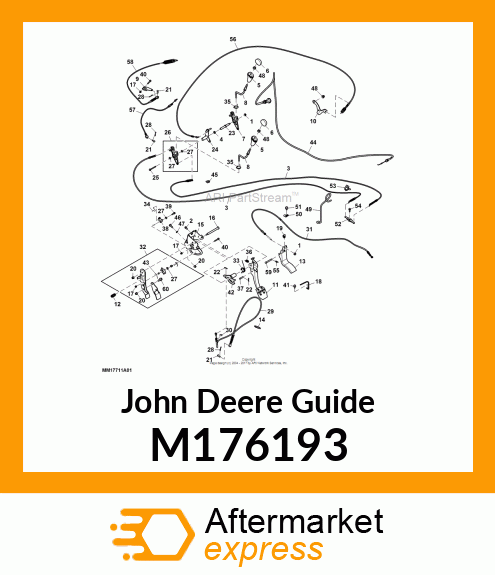 GUIDE, REAR WIREFORM M176193