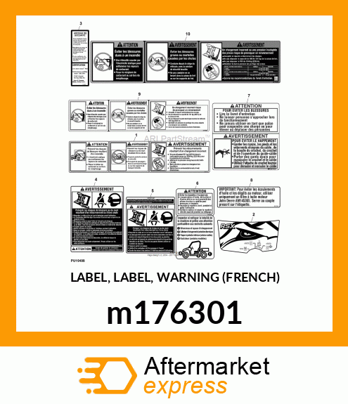 LABEL, LABEL, WARNING (FRENCH) m176301