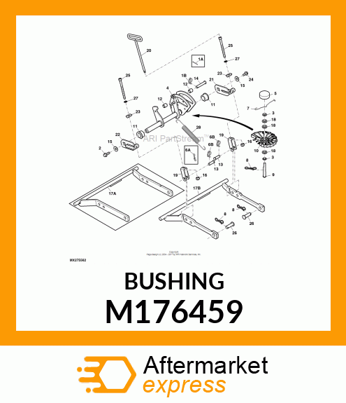 BUSHING, PIVOT M176459