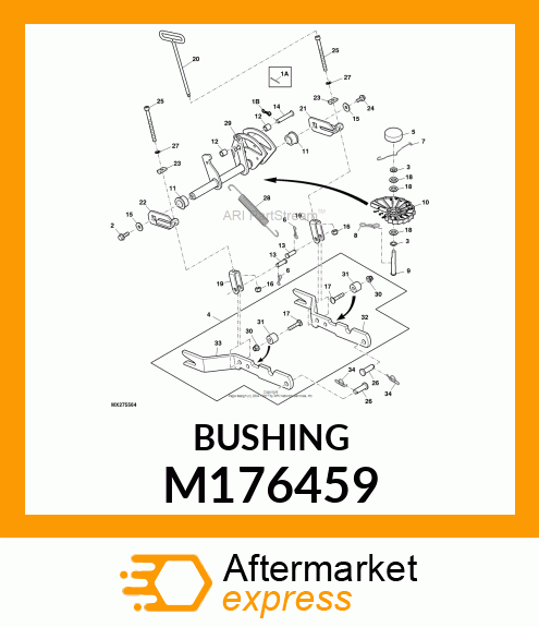 BUSHING, PIVOT M176459