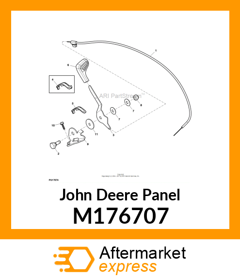 PANEL,THROTTLE COVER M176707