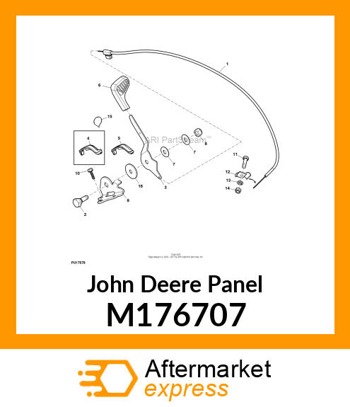 PANEL,THROTTLE COVER M176707