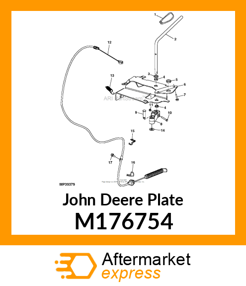 PLATE, PLATE, IDLER ARM M176754