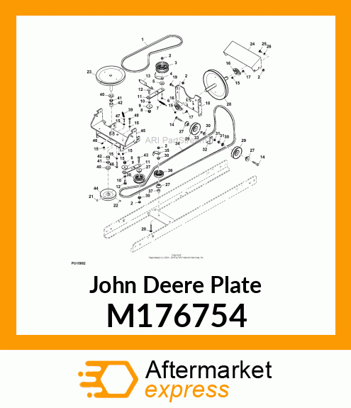 PLATE, PLATE, IDLER ARM M176754